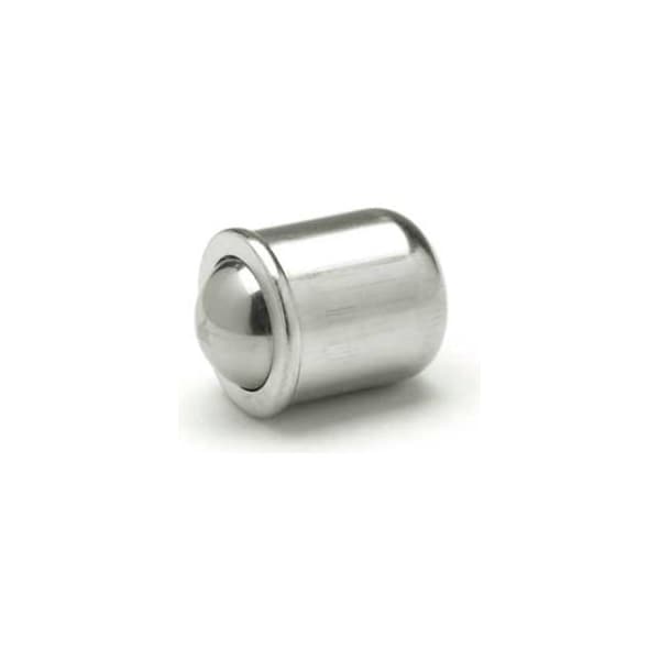 J.W. Winco Short Press-Fit Delrin Ball Plunger - Stainless Steel .157" Diameter - G07/NI