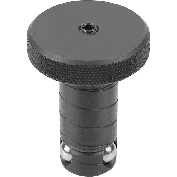 Kipp Locating Cylinder Ball Lock Carbon Steel, Comp:Ball-Bearing Steel, D=20, L=39, 5 - K0935.20020
