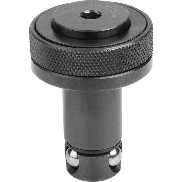 Kipp Locating Cylinder With Quick-Clamp System Carbon Steel, Comp:Ball-Bearing Steel, D=13, L=34, 6 - K0935.113020