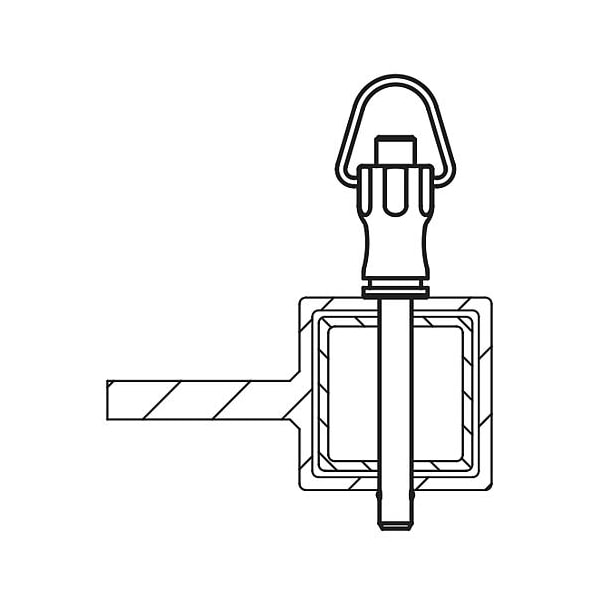 Kipp Ball lock pins stainless steel self-locking, style B - K0790.101508035