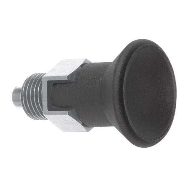 Kipp Indexing Plunger, Short, Size: 3, D1= 5/8-11, D=8, Style C, Lockout Type WO Locknut, SS - K0631.17308A6