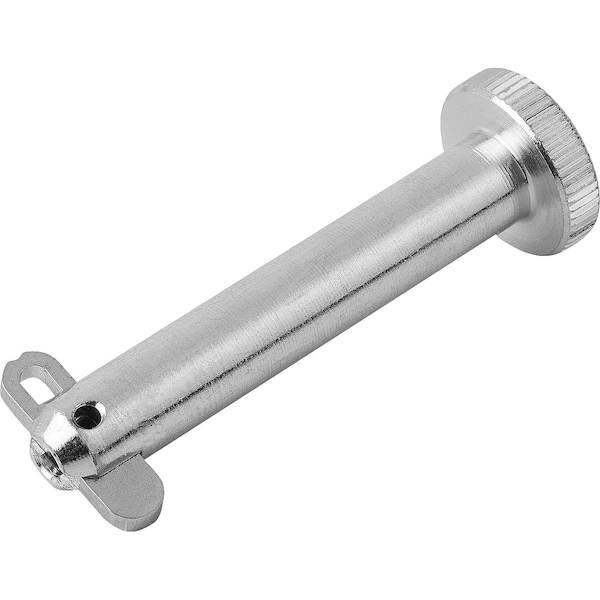 Kipp Locking Pin With Flat Head, With Folding Latch, D1=6 L=50, Steel - K0776.06050