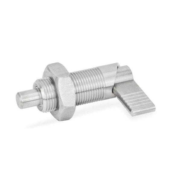 J.W. Winco GN612-6-M12X1.5-AK-NI Indexing Plunger - 612-6-M12X1.5-AK-NI