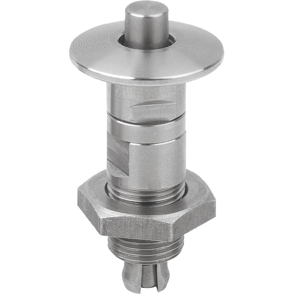 Kipp Locking Pin, D=6, 5, T1=3, Stainless Steel Bright, Comp:Stainless Steel Bright - K1565.173