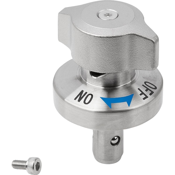Kipp Ball Lock Pin W Rotary Actuation, D1=10, L2=27, 5, Stainless Steel Bright, Comp:Stainless Steel - K1064.11028