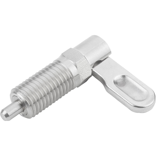 Kipp Cam-Action Indexing Plung W. Stop, Right, D=6, M10, Form:A, Stainless Steel - K1285.2040610