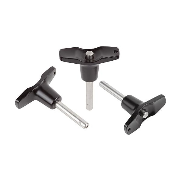 Kipp Ball Lock Pins with T-grip, self-locking, precipitation hardened - K0793.216308035