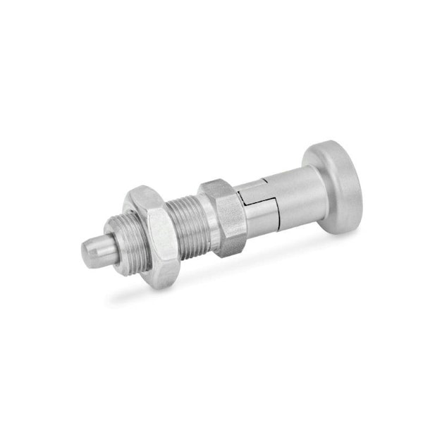 J.W. Winco GN617.1-6-M12-AKN-NI Indexing Plunger - 617.1-6-M12X1.5-AKN-NI