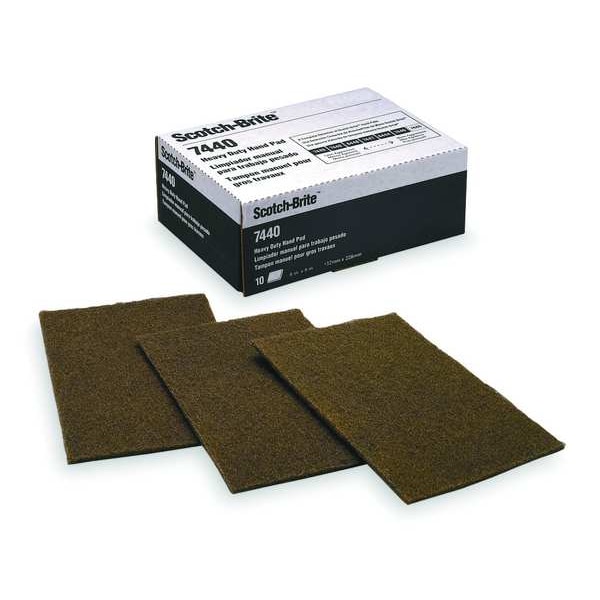 Almohadilla para lijar de óxido de aluminio de alta resistencia Scotch-Brite de 6" x 9" - 7100080459