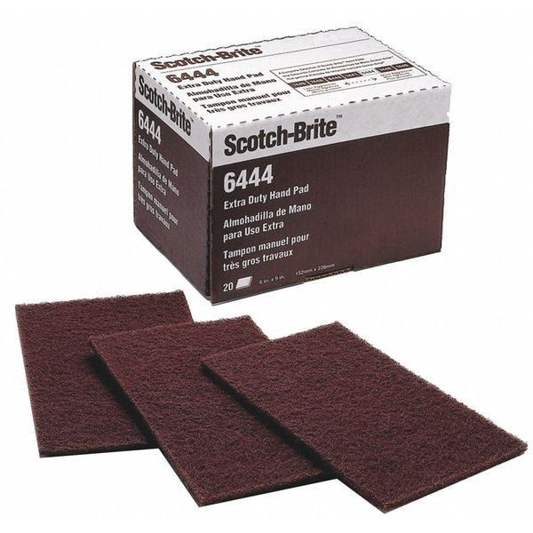 Almohadilla de mano para lijar Scotch-Brite, 9" Largo, 6" Ancho, No tejida - 7000121091