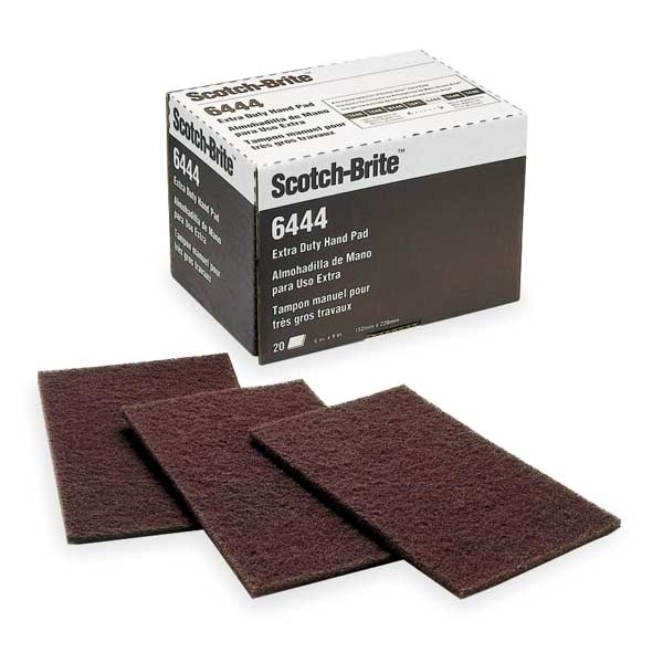 Almohadilla de Lijado Scotch-Brite, Alum O, Marrón, Paquete con 60 unidades - 16553