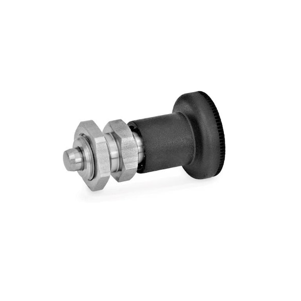 J.W. Winco GN607.1-8-AK-NI Short Indexing Plunger - 160FR85/AK