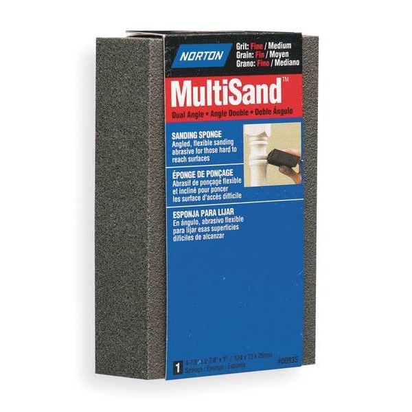 Esponja de lijado angular Norton Abrasives, M/F, 4-7/8x2-7/8x1 - 07660700935