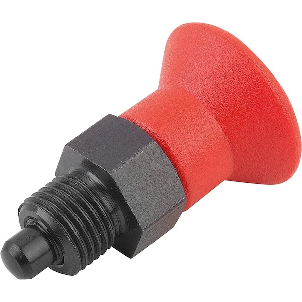 Kipp Indexing Plunger Size:9 D1=M06X0, 75, D=3, Form:A Wo. Groove Wo Locknut, Short Vers, Steel Hardened,  - K0631.590384
