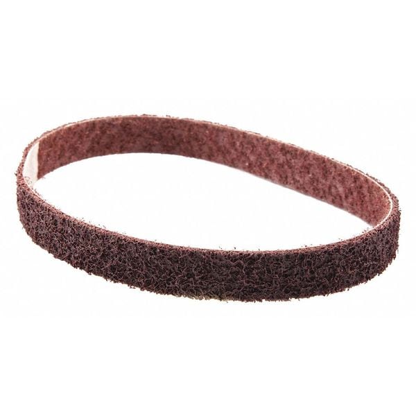 Banda de lija Zoro Select, 3/4 pulgadas de ancho, 18 pulgadas de largo, no tejida, óxido de aluminio, 80 granos, medio, D0933, color granate - 78072775334
