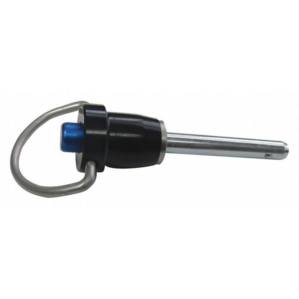 Zoro Select Ball Lock Pin, Pull Ring, 3/16" Pin Dia. - LBH-101