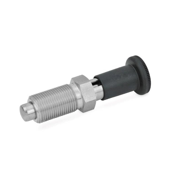 J.W. Winco GN817.2-8-8-C-NI Indexing Plunger - 817.2-8-8-M16X1.5-C-NI