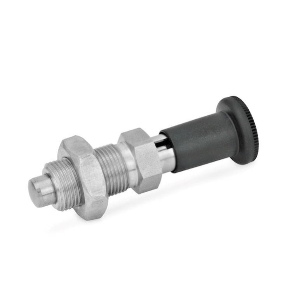 J.W. Winco GN817.2-6-9-CK-NI Indexing Plunger - 817.2-6-9-M12X1.5-CK-NI