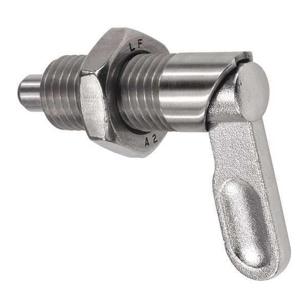 Kipp Cam-Action Indexing Plunger, Stainless Steel, D=8, D1= M16, Form: B, With Locknut - K0637.1050816