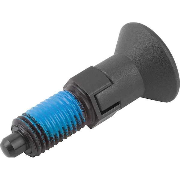 Kipp Indexing Plunger Size:9 D1=M06X0, 75, D=3, Form:Cp With Locking Slot Without Locknut, Steel Hardened,  - K1096.93903