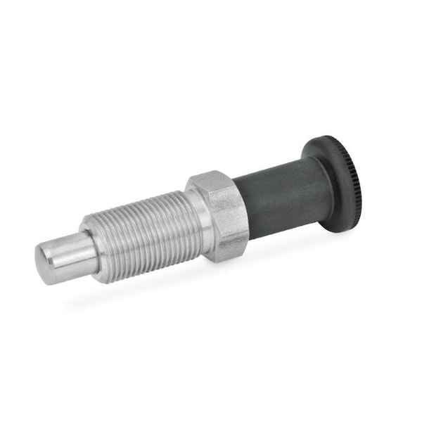 J.W. Winco GN817.2-10-12-B-NI Indexing Plunger - 817.2-10-12-M16X1.5-B-NI