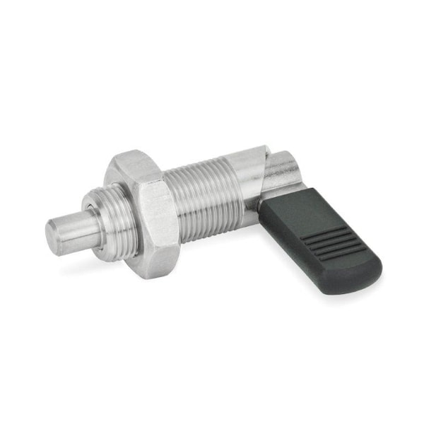 J.W. Winco GN612-8-M12X1.5-BK-NI Indexing Plunger - 612-8-M12X1.5-BK-NI