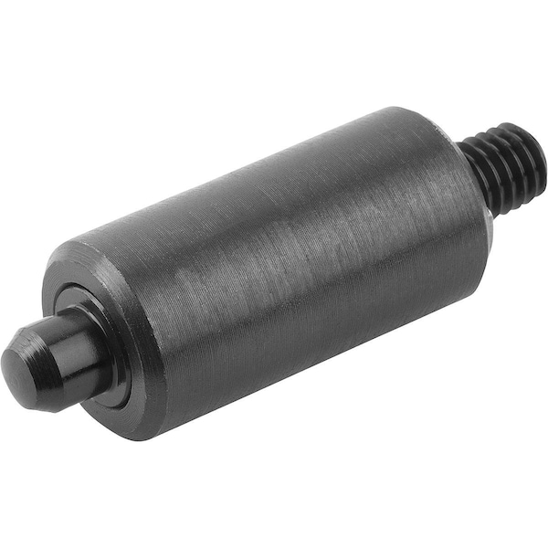 Kipp Indexing Plunger Wo Collar Size:3, D1=18, D=8, L=56, Form:N W Threaded Pin Wo. Groove, Steel Hard - K0347.3308