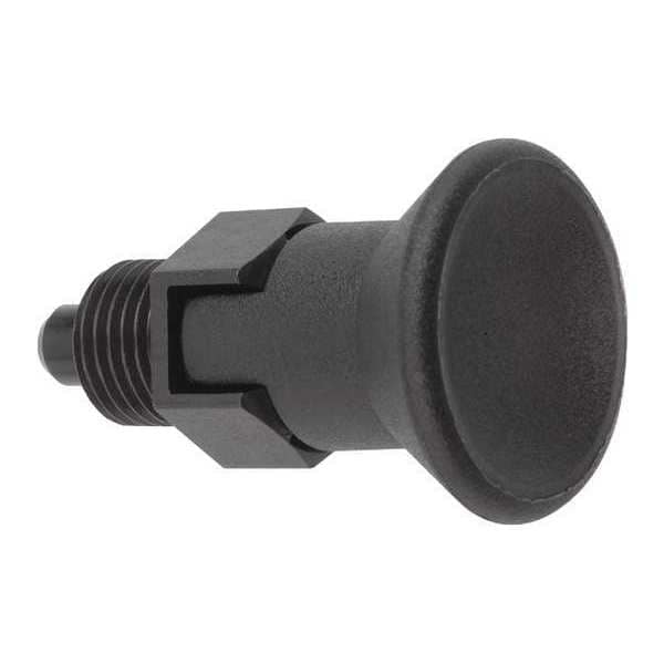Kipp Indexing Plunger, Short, Size: 2, D1= M12X1.5, D=6, Style C, Lockout Type WO Locknut, Pin Hardened - K0631.7206