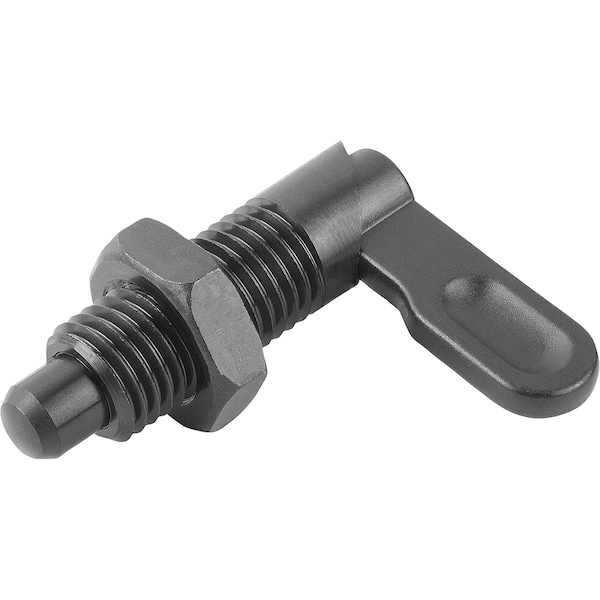 Kipp Cam-Action Indexing Plung, D=5, D1=M10, Form:B, Steel - K0348.050510