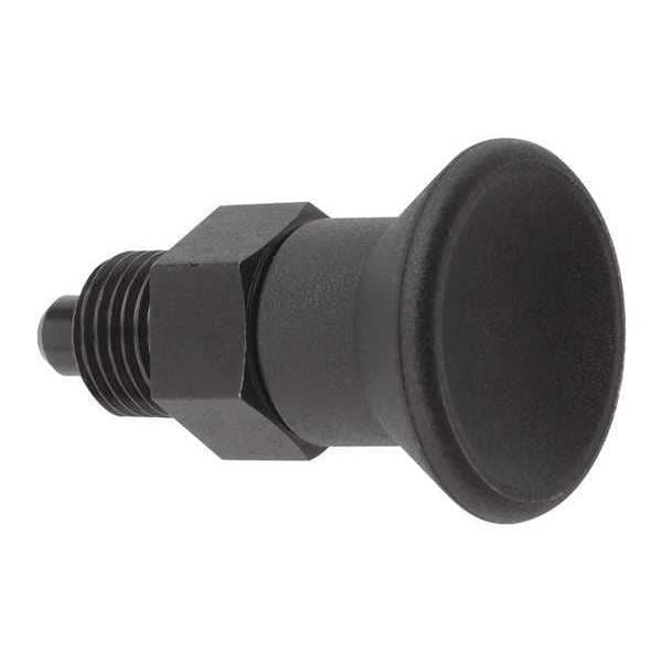 Kipp Indexing Plunger, Short, Size: 2, D1= 1/2-13, D=6, Style A, Non-Lockout WO Locknut, Pin Hardened - K0631.5206A5