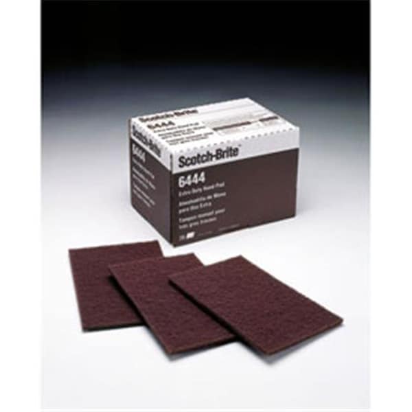 3M Scotch-Brite Extra Duty Hand Pad - 6444 x 9 pulgadas. Óxido de aluminio, grano FIN Grit - Café