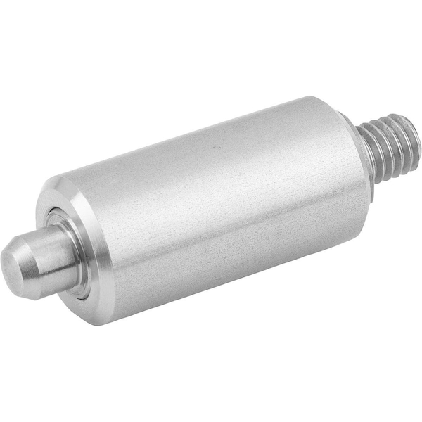 Kipp Indexing Plunger Wo Collar Size:1, D1=12, D=5, L=37, Form:N W Threaded Pin Wo. Groove, Ss Not - K0347.13105