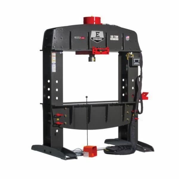 Edwards Shop Press, 1Phase, 110 Ton, 48 In Base Length, 64 In Base Width, 86 In Height, Electric Pump - HAT9060