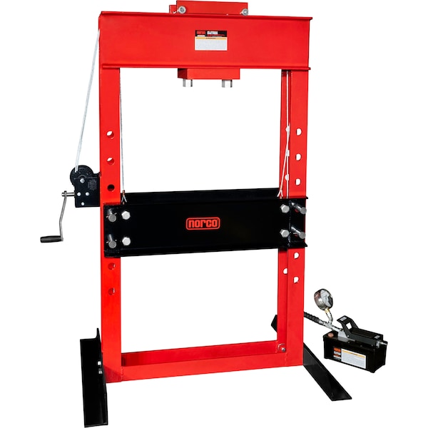 Norco Professional Lifting 50 Ton Press with Air/Hydraulic Foot Pump - 6 1/4" Stroke - 78057A