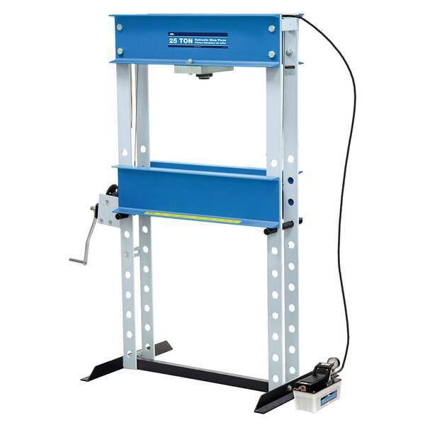 Otc Hydraulic Press, 25 t, Air Pump, 69-1/2 In - 1834