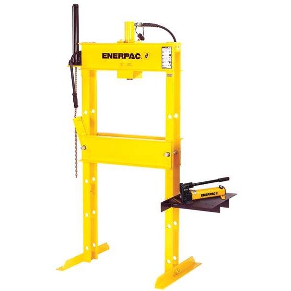 Enerpac IPH2531, 25 Ton, H-Frame Hydraulic Press with RC2514 Single-Acting Cylinder and P80 Hand Pump - IPH2531