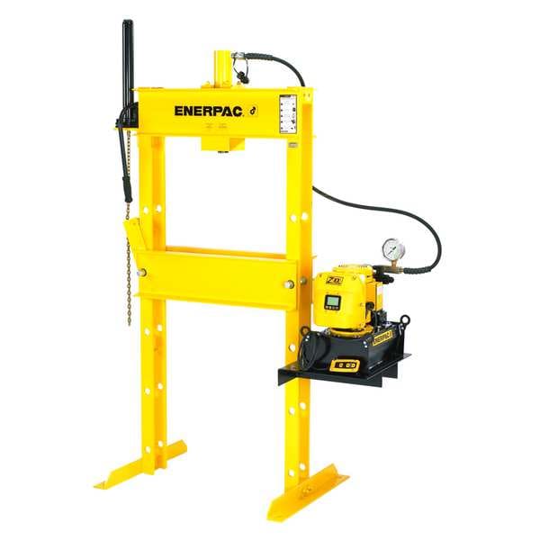 Enerpac IPE5060, 50 Ton, H-Frame Hydraulic Press, RR5013 Double-Acting Cylinder and ZE4420SBN Electric Pump - IPE5060