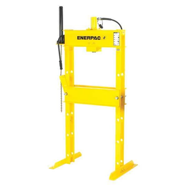 Enerpac IPE1215, 10 Ton, H-Frame Hydraulic Press, RC1010 Single-Acting Cylinder and PEM1201B Electric Pump - IPE1215