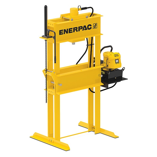 Enerpac IPE5010, 50 Ton, H-Frame Hydraulic Press, RC5013 Single-Acting Cylinder and ZE4320SBN Electric Pump - IPE5010