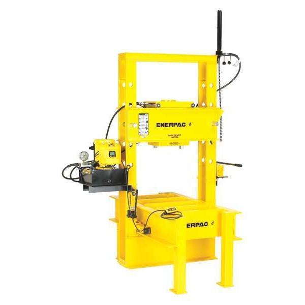 Enerpac IPR20075, 200 Ton Roll Frame Hydraulic Press, RR20013 Double-Acting Cylinder, ZE5420SGN Pump - IPR20075