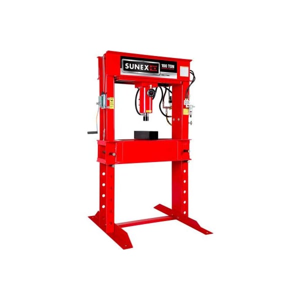 Sunex - 100 Ton Air/Hydraulic Shop Press - Fully Welded - 57100AHA