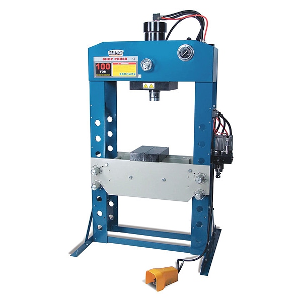 Baileigh Industrial Hydraulic Press, 100 t, Air Pump - HSP-100A