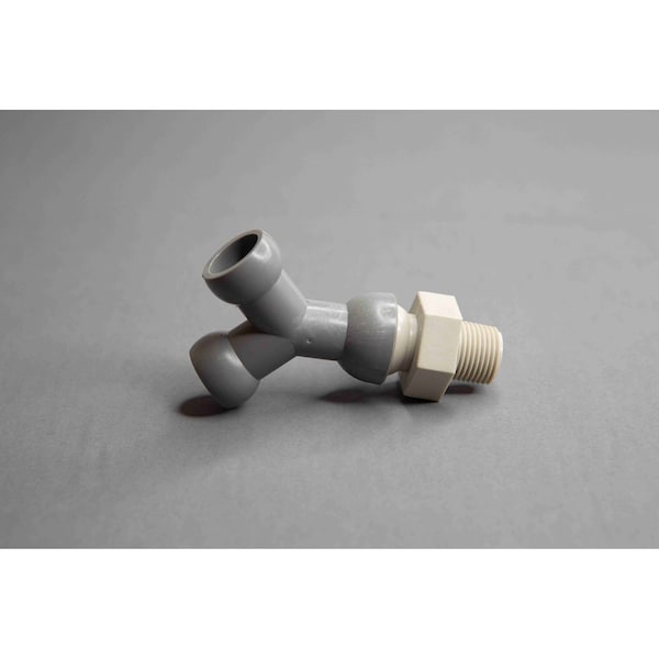 Cedarberg Snap-Loc Systems 1/2 System Male Hose to Male Pipe Thread Y 3/8 NPT Bag of 25 - 8550-132A