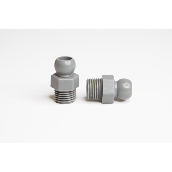 Cedarberg Snap-Loc Systems 1/4 System Male Hose to Male Pipe Thread Connector 1/8 BSPT Pac of 4 - 8525-177