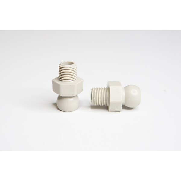 Cedarberg Snap-Loc Systems 1/4 System Male Hose to Male Pipe Thread Connector 1/8 NPT Bag of 50 - 8425-26