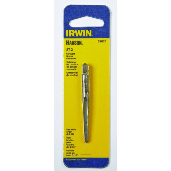 Irwin Irwin Hanson 3/16 in. X 3/16 in. D Carbon Steel Straight Screw Extractor 5.4 in. 1 pc - 53602