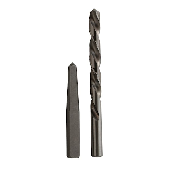 Drill America #3 Carbon Steel Straight Flute Steel Screw Extractor and Drill Bit Kit - POUEZSF3