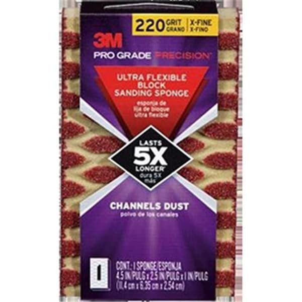 3M 2504PGP-220-UF Esponja de lijado flexible de grado profesional de precisión ultra - 220 - 220975