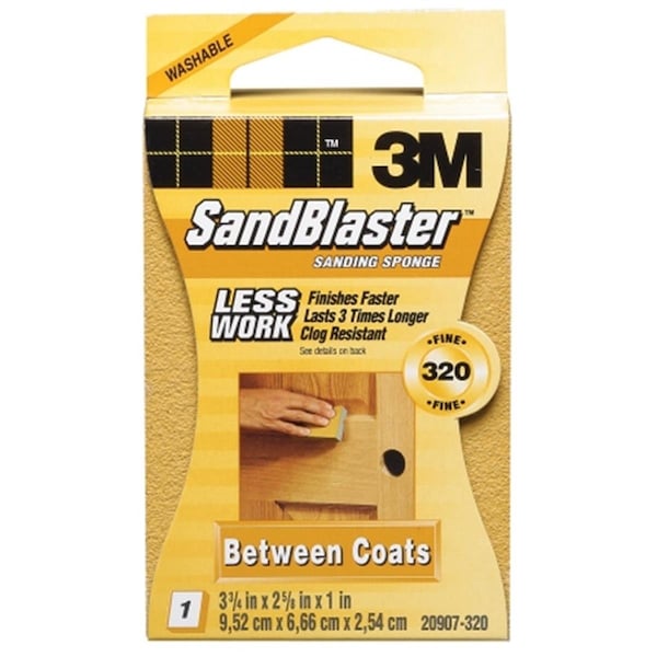 Bloque de esponja de lijado 3M SandBlaster de grano 320 para intercapas 20907320 - 051111506738.