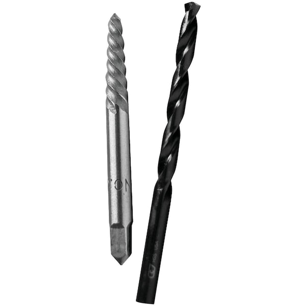 Century Drill Tool Century Drill & Tool #4 Spiral Flute Screw Extractor & Drill Bit Combo - 73504